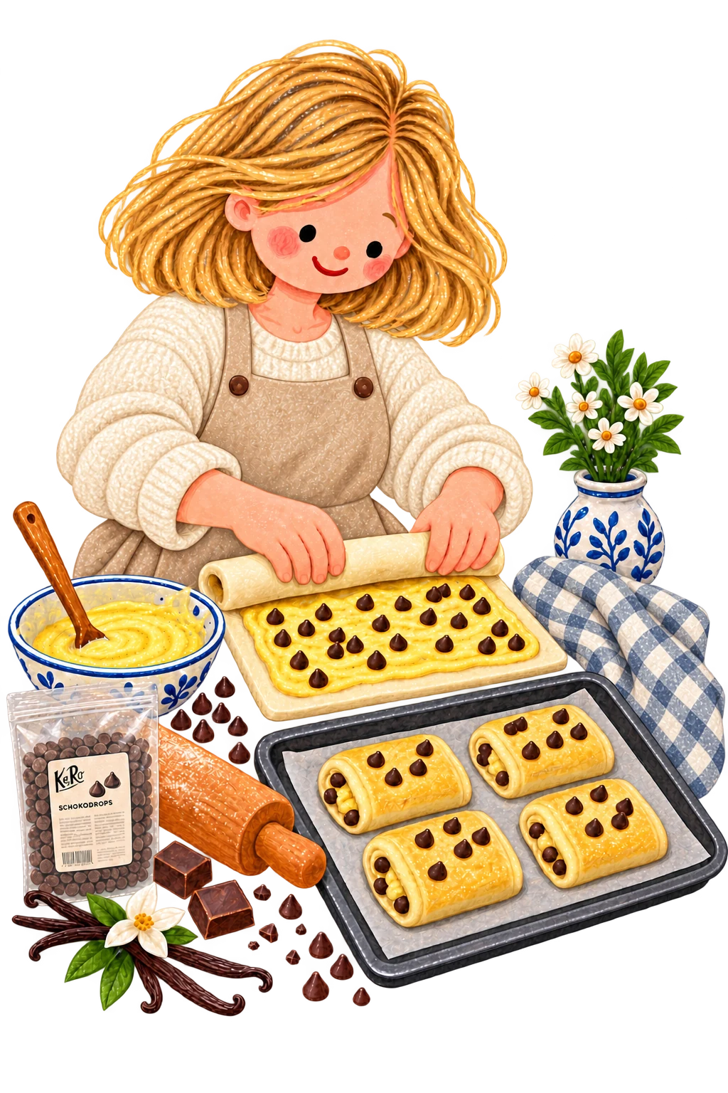 Illustration du kit média pour la collaboration pazapah x KoRo