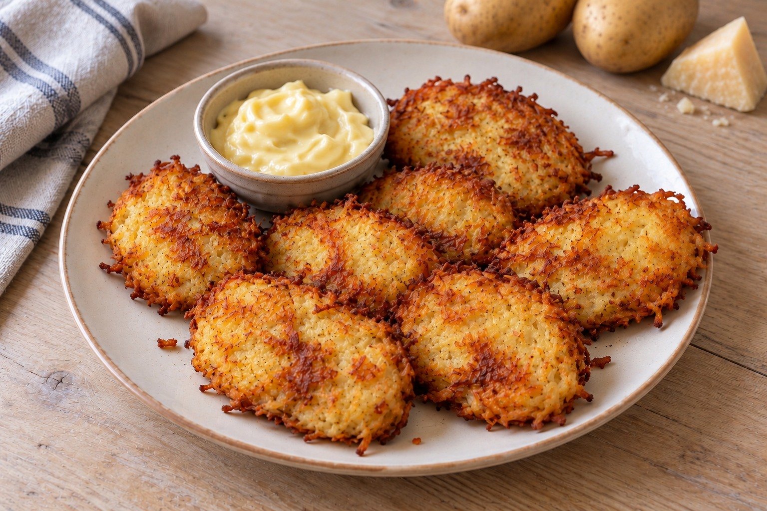 Galettes de pommes de terre au parmesan 🥔