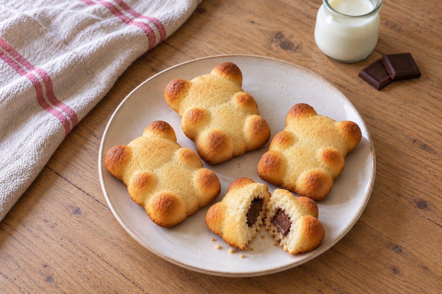 Oursons maison au cœur chocolat 🐻