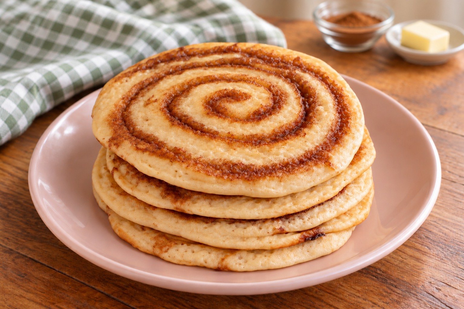 Pancakes façon cinnamon rolls 🍂