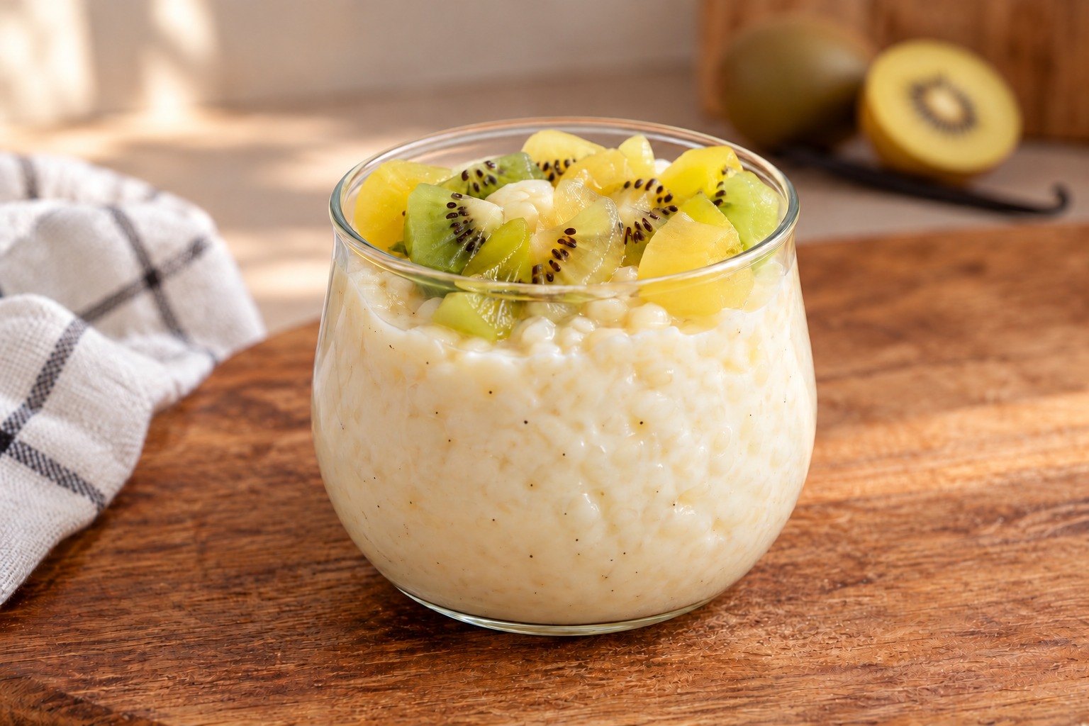 Riz au lait crémeux aux kiwis 🥝