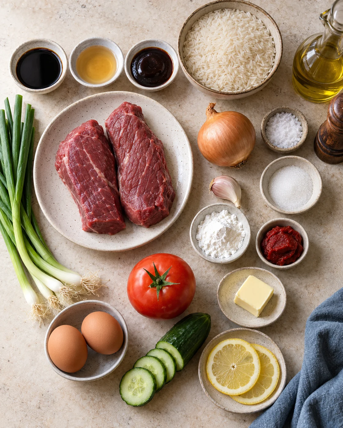 Ingrédients pour Bœuf lúc lắc