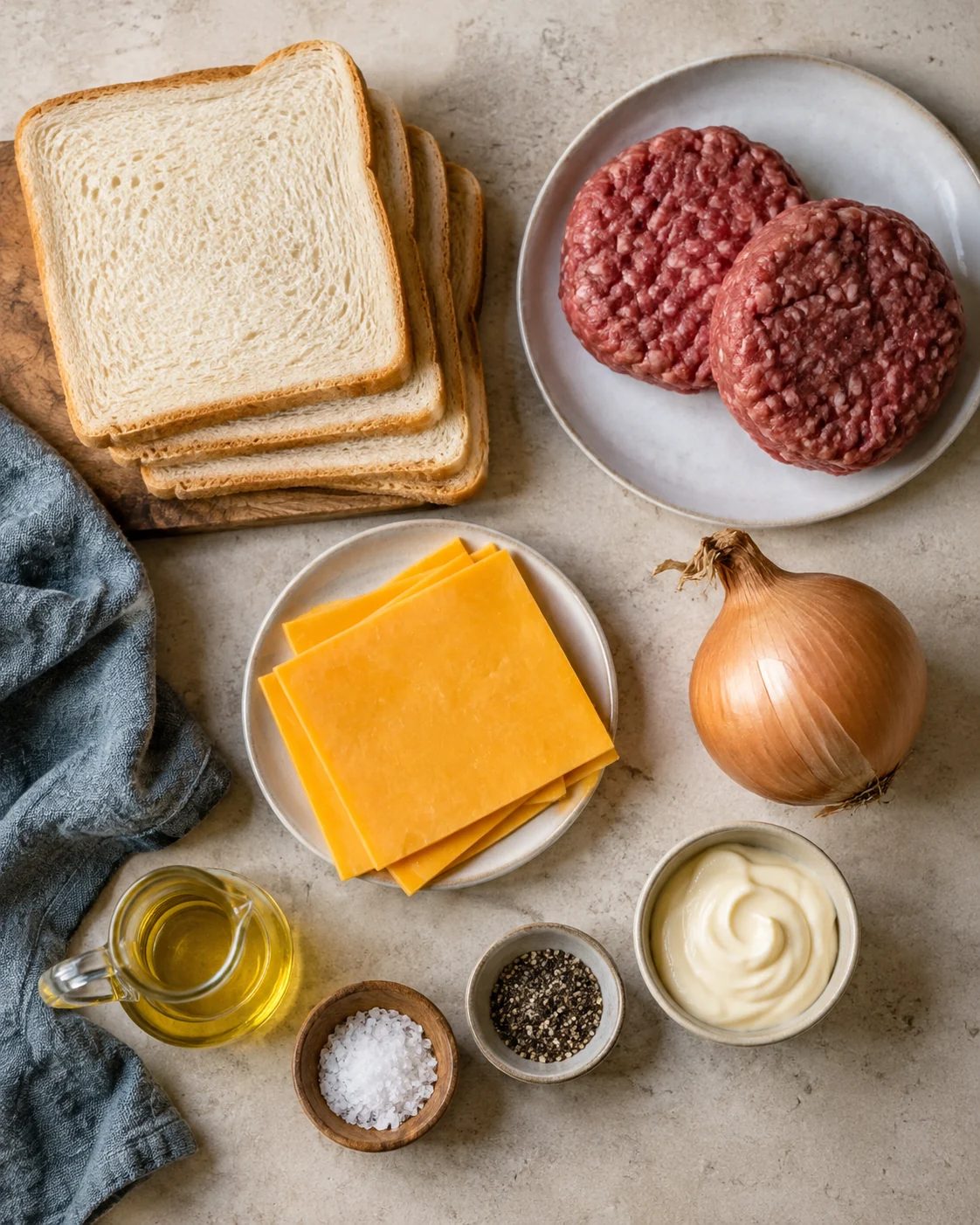 Ingrédients pour Croque burger