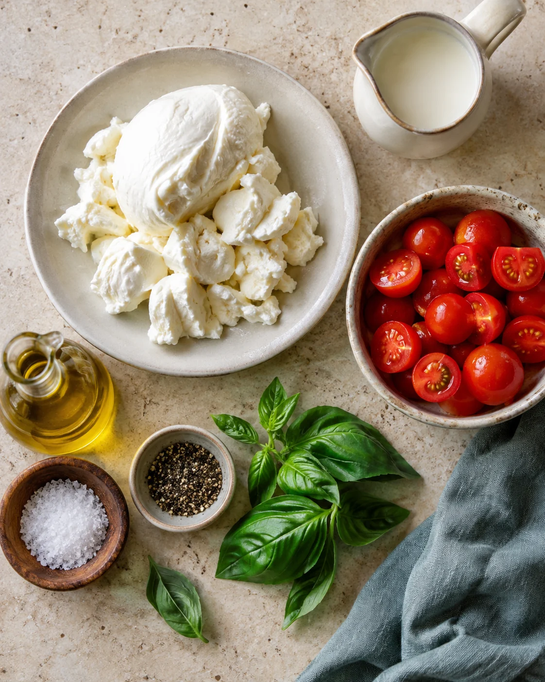 Ingrédients pour Stracciatella maison