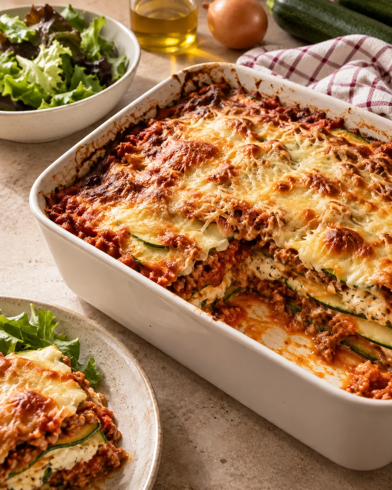 Lasagnes de courgettes à la viande