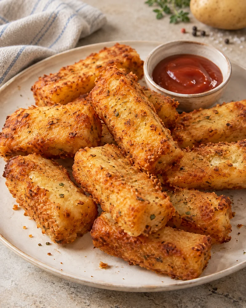 Crispy chicken potato nuggets