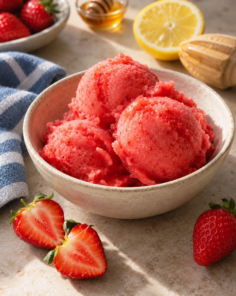 Sorbet Fraise Citron