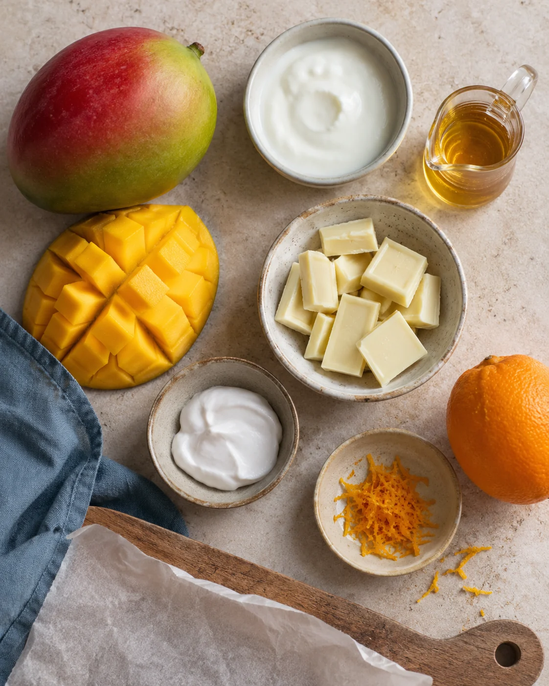 Ingrédients pour Snack glacé à la mangue