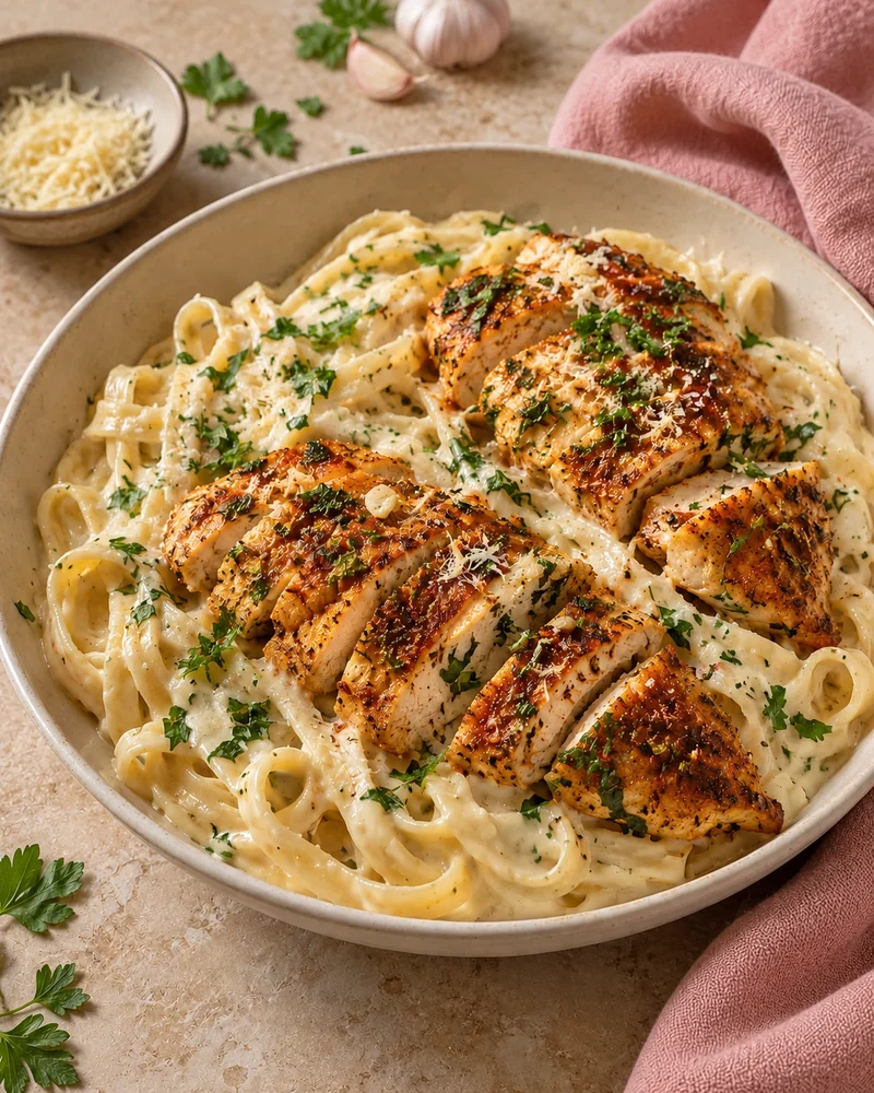 Les pâtes Alfredo