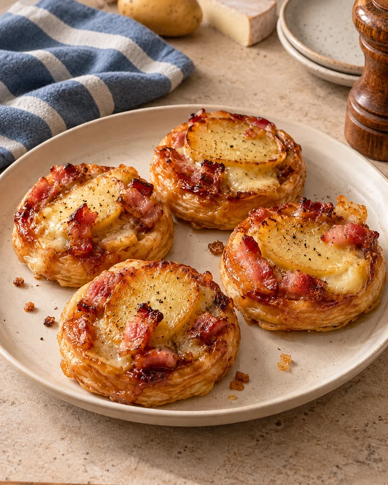 Mini tatins tartiflette