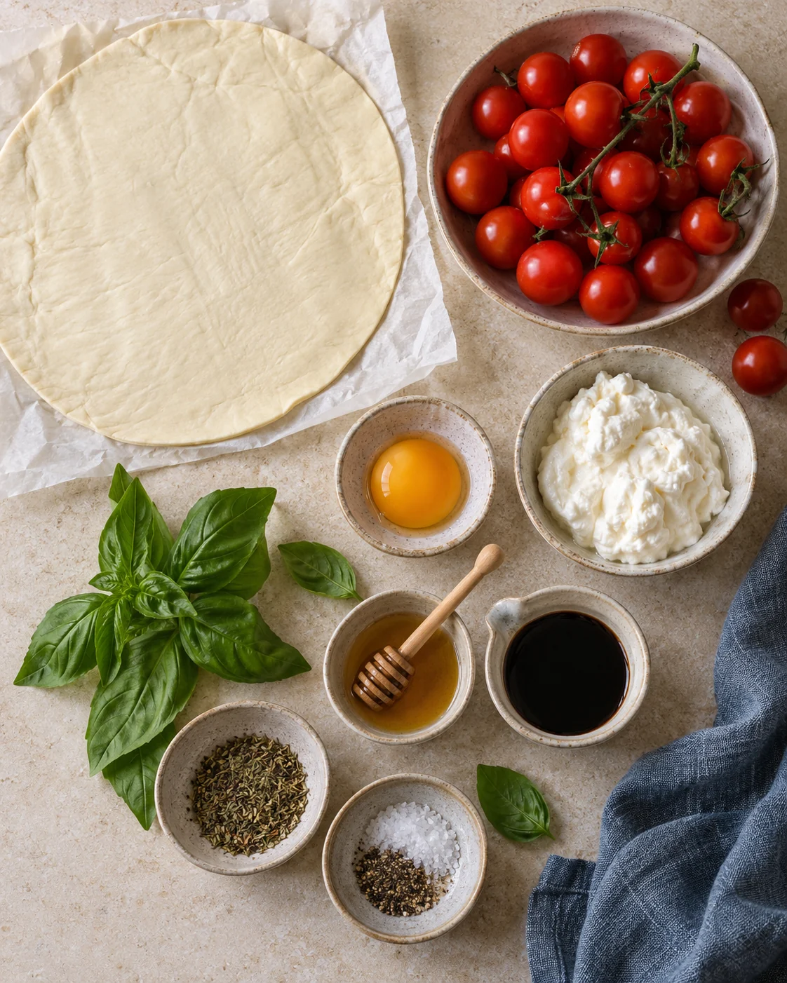 Ingrédients pour Mini tartes tatin tomates stracciatella