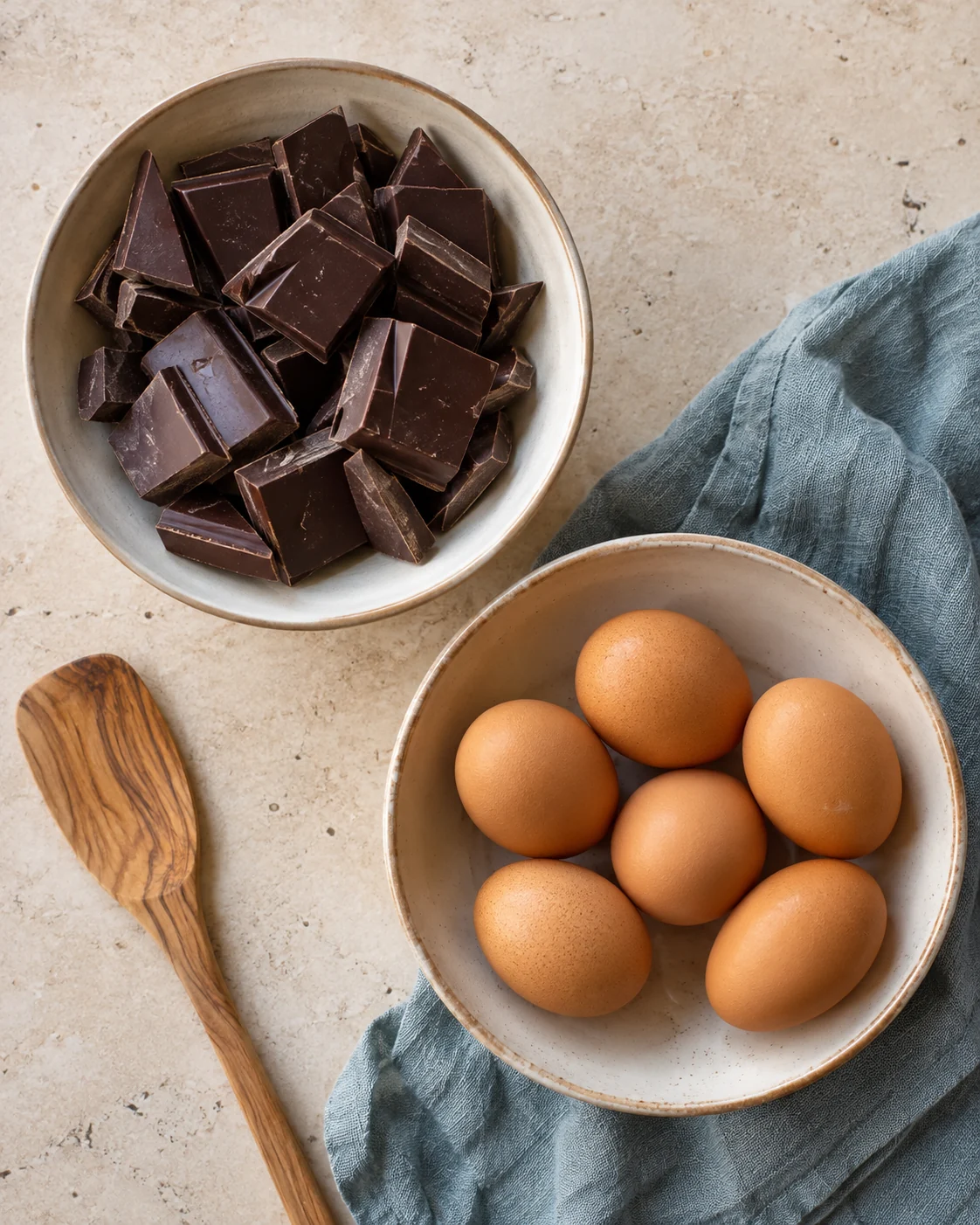 Ingrédients pour Mousse au chocolat - 2 ingrédients