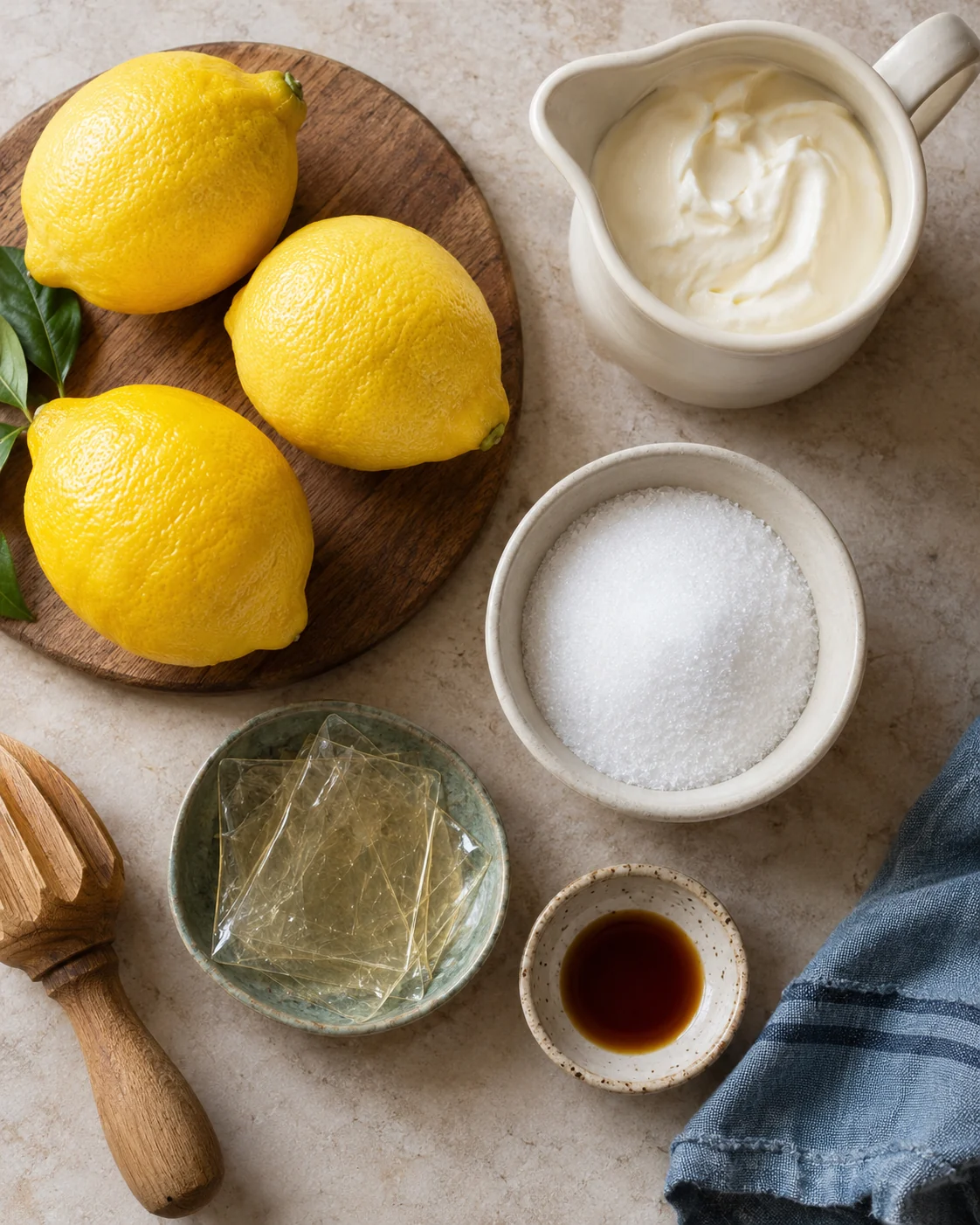 Ingrédients pour Mousse au citron