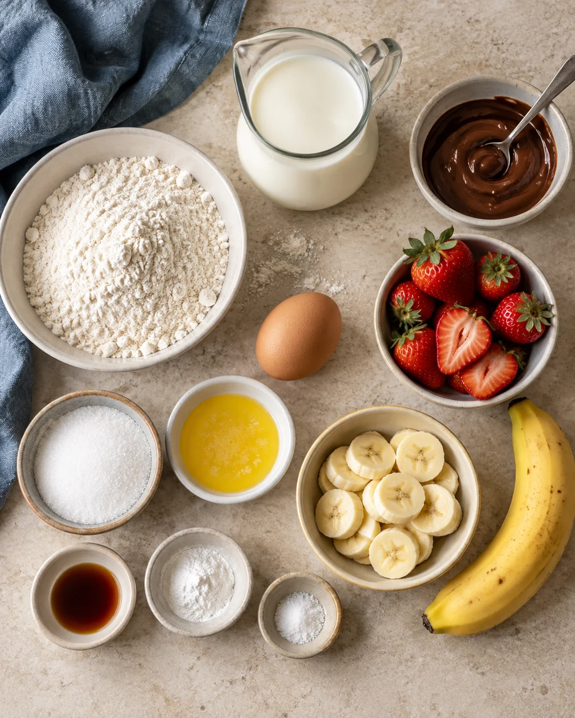 Ingrédients pour Pancakes spaghettis