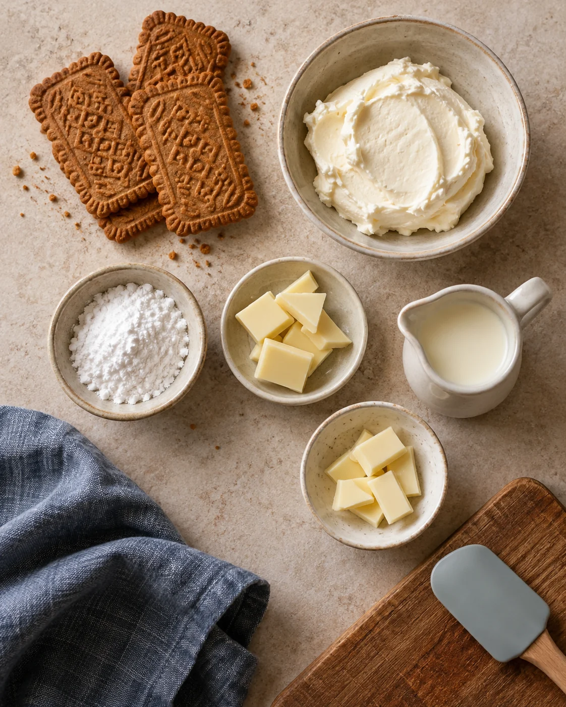 Ingrédients pour Cheesecake sans cuisson