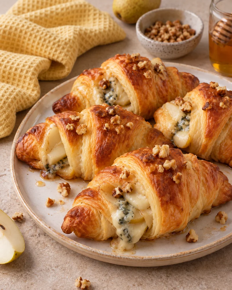 Croissants Noix Roquefort Poire