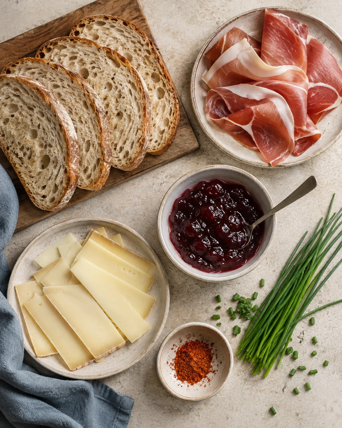 Ingrédients pour Croque Basque