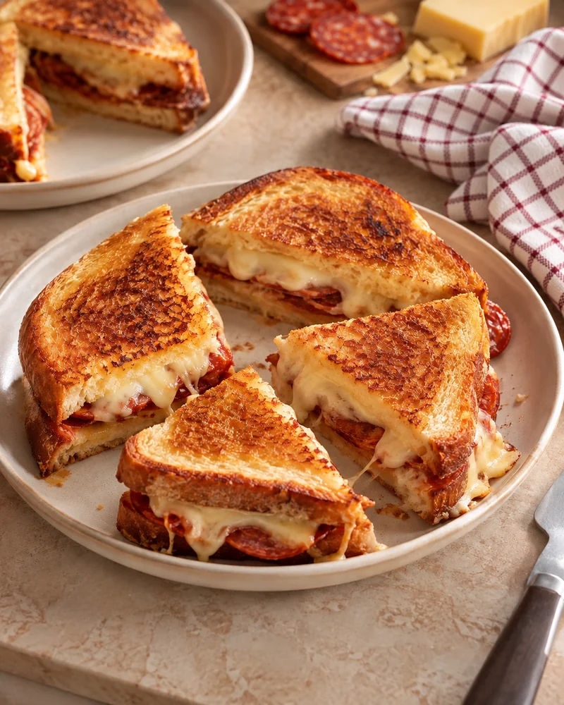 Croque brioche chorizo comté