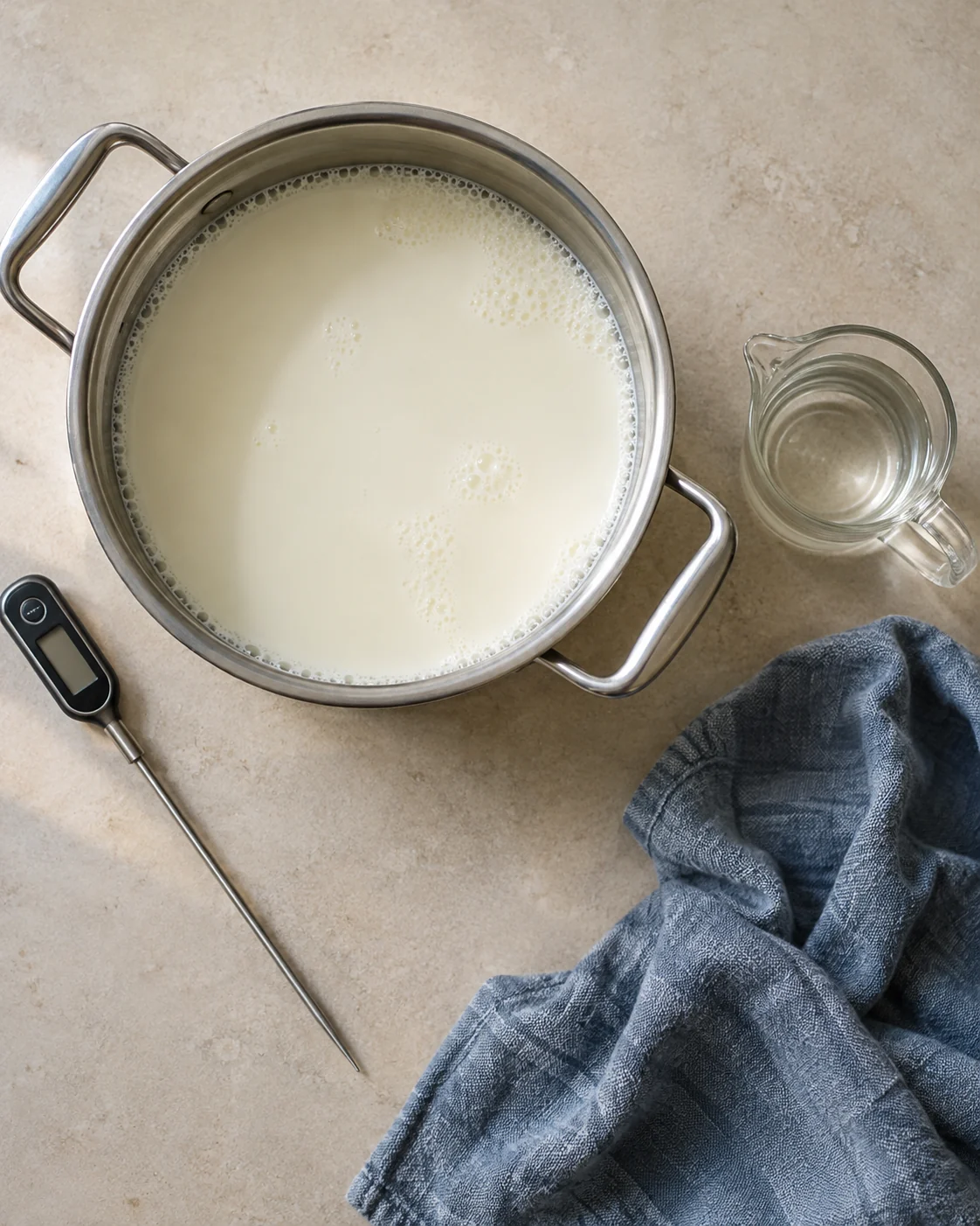 Ingrédients pour Mozzarella maison