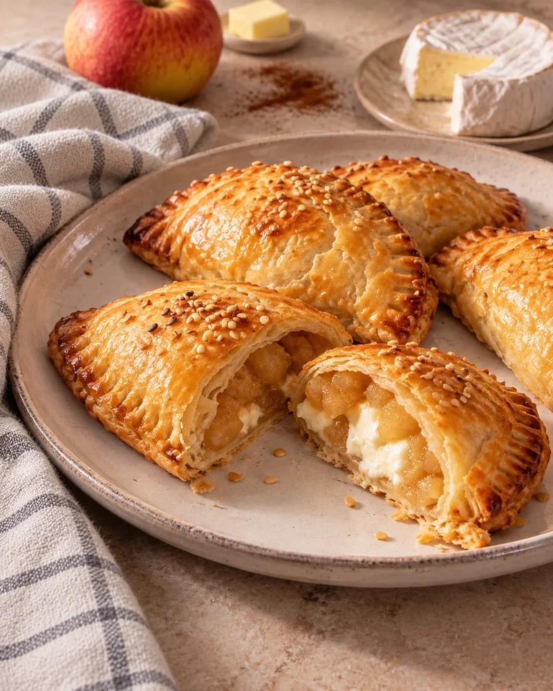 Feuilletés pommes et neufchâtel