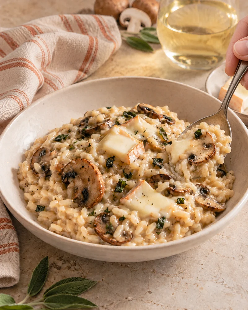 Risotto crémeux au taleggio