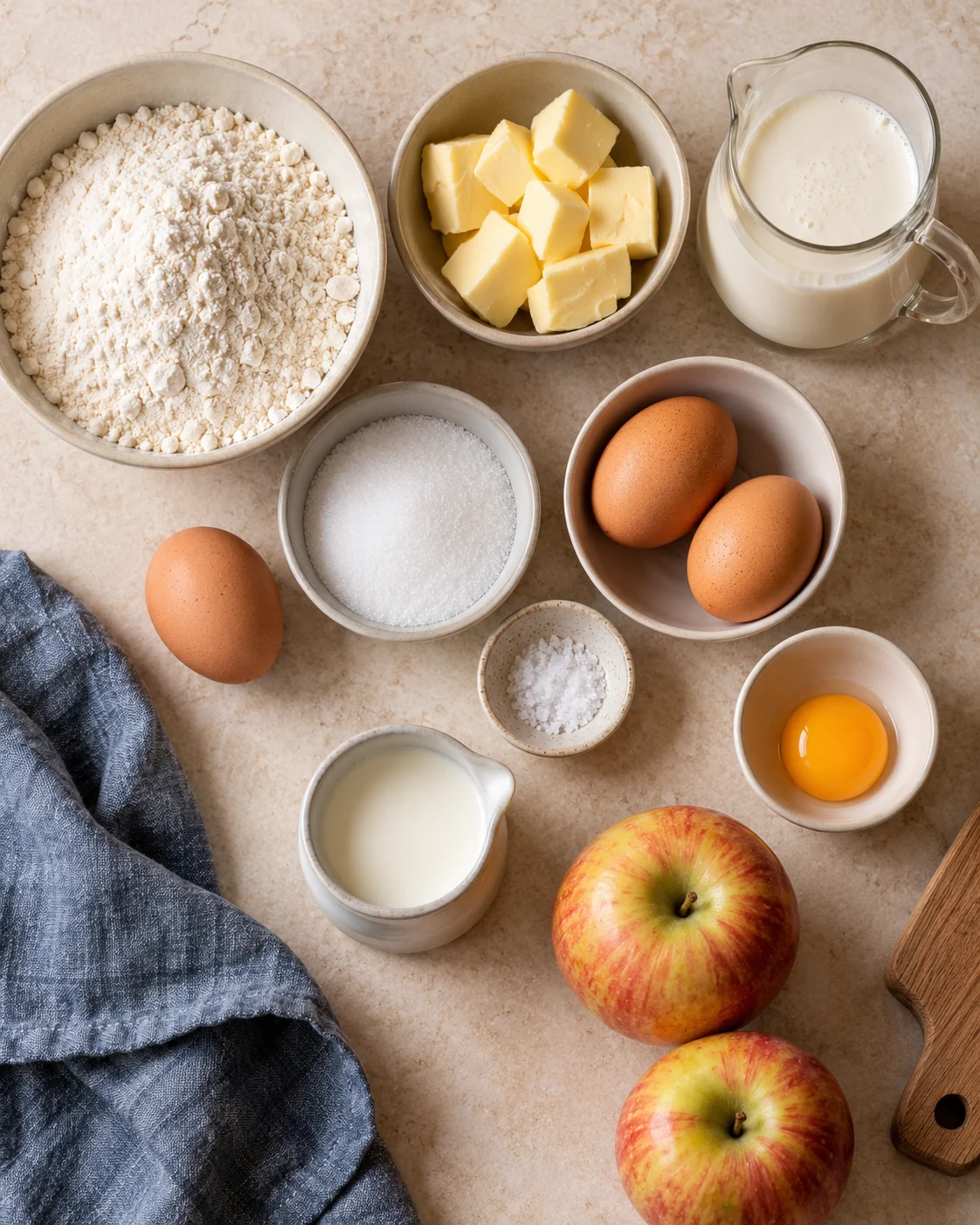 Ingrédients pour Tarte alsacienne aux pommes